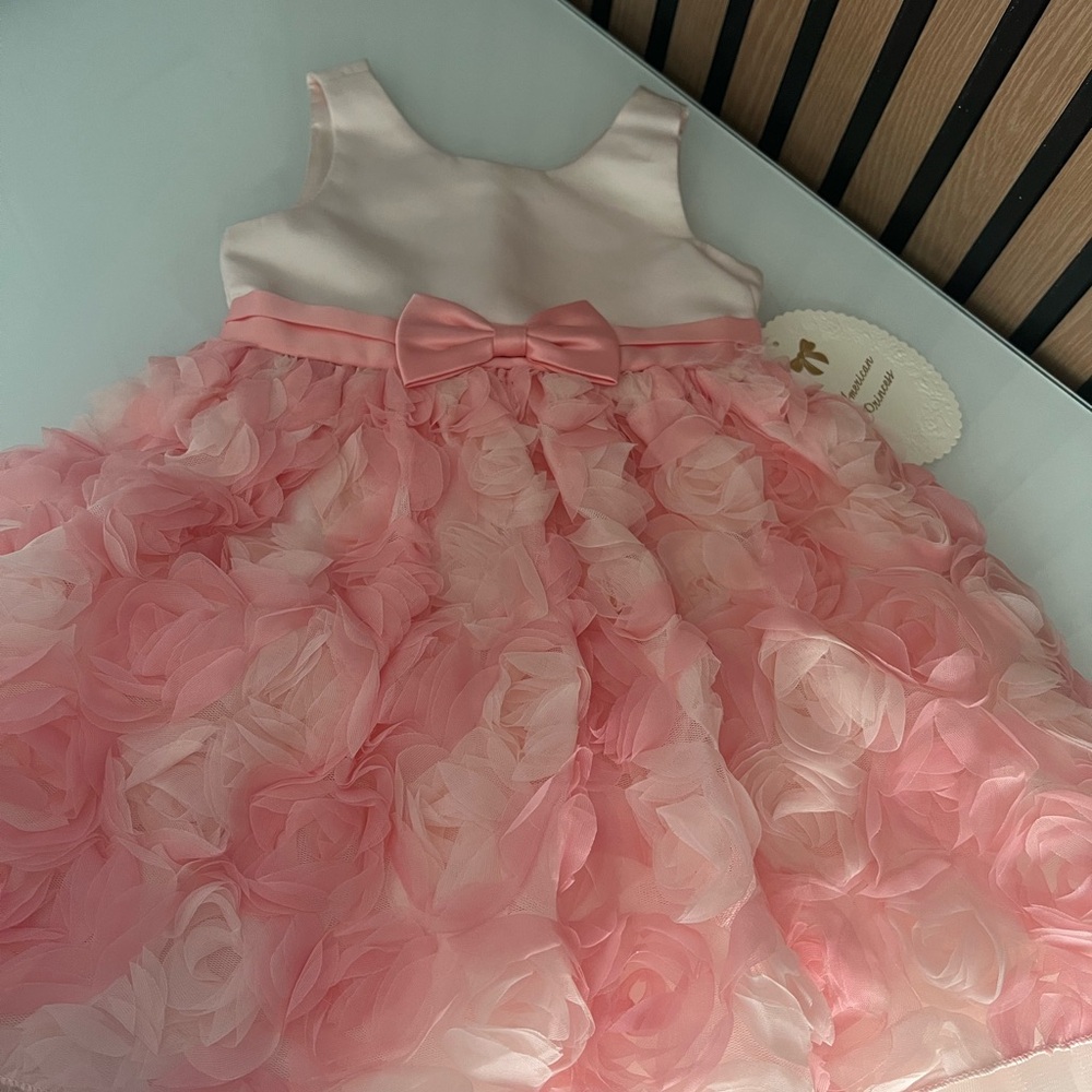American Princess Blush Rosette Dress